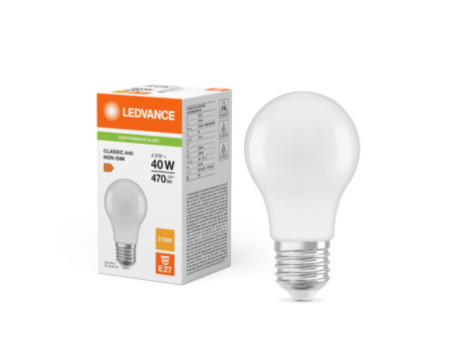 LEDVANCE Ampoule LED CLASSIC A, 4,9 Watt, E27, mat