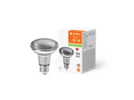 LEDVANCE Ampoule LED R80 DIM, 4,9 Watt, E27 (927)