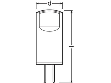 LEDVANCE Ampoule LED à broches LED PIN, 0,9 Watt, G4