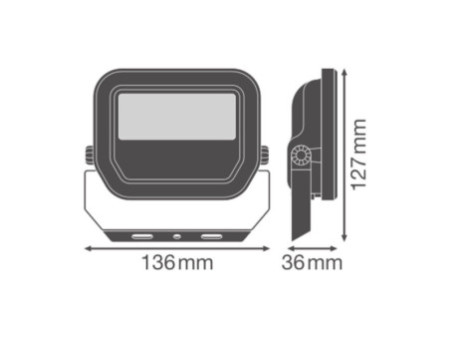 LEDVANCE Projecteur LED FLOODLIGHT, 10 watts, 3000K BT
