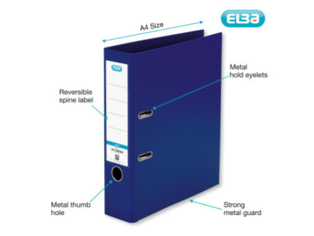 ELBA Classeur à levier rado smart Pro+, dos: 80 mm, bleu