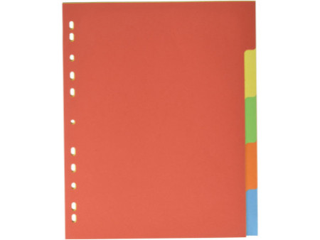 PAGNA Intercalaires en carton, A4, 5 touches, extra large
