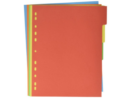 PAGNA Intercalaires en carton, A4, 5 touches, extra large