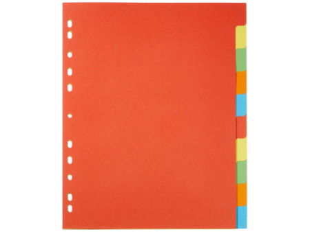 PAGNA Intercalaires en carton, A4, 10 touches, extra large