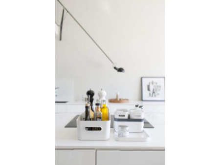 SmartStore Boîte de rangement COMPACT XS, 0,6 litres, blanc