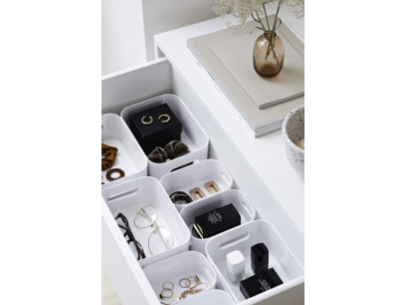 SmartStore Boîte de rangement COMPACT XS, 0,6 litres, blanc