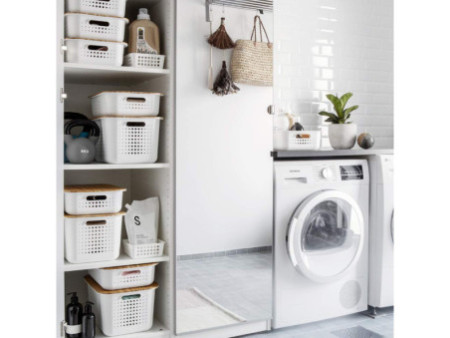 SmartStore Boîte de rangement BASKET RECYCLED 2, 2 L, blanc