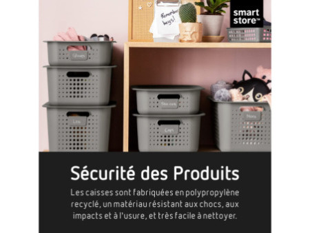 SmartStore Couvercle pour boîte de rangement BASKET, blanc
