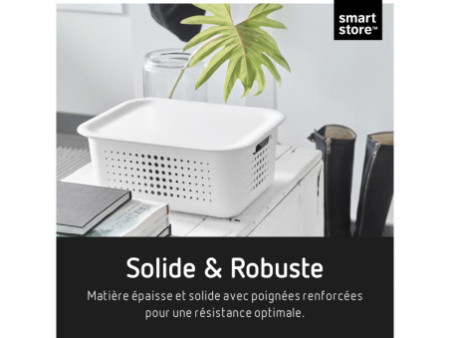 SmartStore Couvercle pour boîte de rangement BASKET, blanc