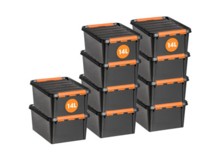 SmartStore Boîte de rangement PRO 14 L, 14 litres, noir