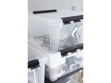 SmartStore Boîte de rangement CLASSIC 2 L, clips: noir