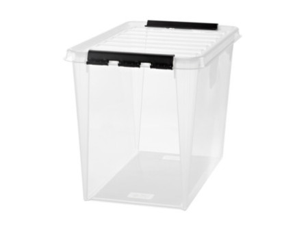 SmartStore Boîte de rangement CLASSIC 66 L, clips: noir