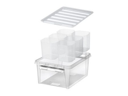 SmartStore Boîte de rangement CLASSIC 14 L + inserts, noir