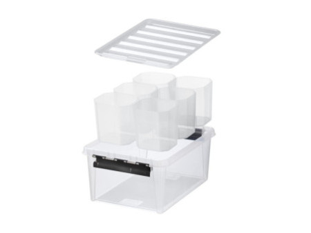 SmartStore Boîte de rangement CLASSIC 14 L + inserts, noir