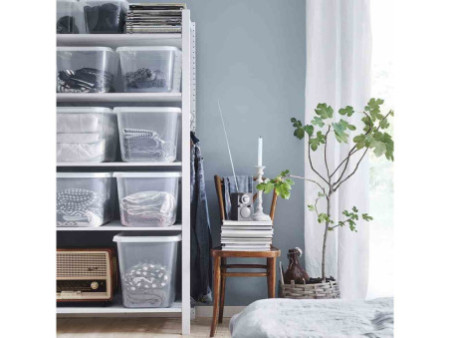 SmartStore Boîte de rangement BASIC L, 44 L, transparent
