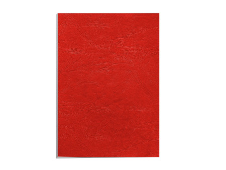 Fellowes Couverture pour reliure Delta, grain cuir, rouge