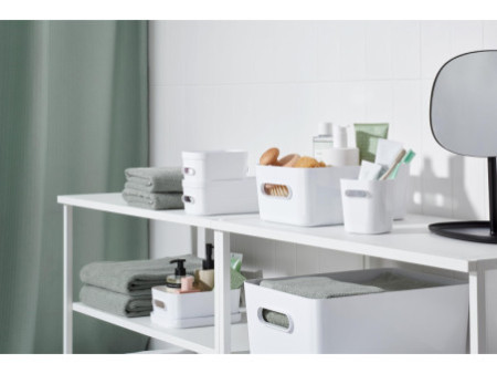 smartstore Boîte de rangement COMPACT SLIM, 1,32 litre,blanc