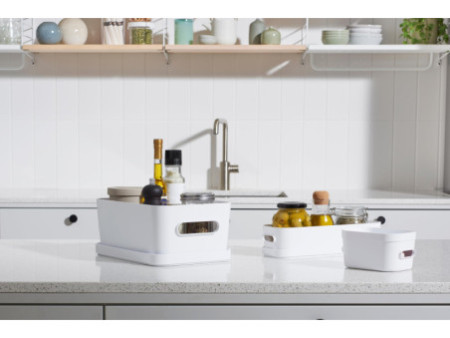smartstore Boîte de rangement COMPACT SLIM, 1,32 litre,blanc