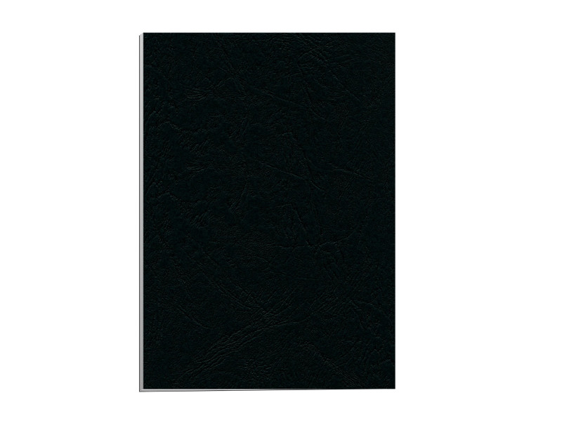 Fellowes Couverture pour reliure Delta, grain cuir, A4, noir