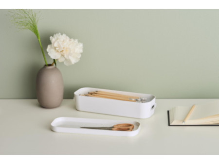 smartstore Boîte de rangement COMPACT SLIM, 1,32 litre,blanc
