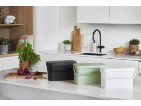 smartstore Poubelle bio 'Collect Biowaste', 5 L, blanc