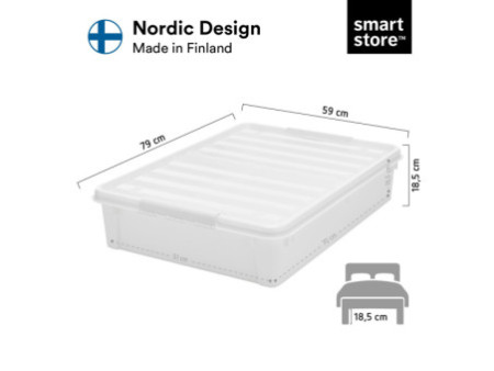 smartstore Boîte de rangement 'Bedroller', 60 litres