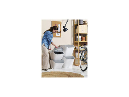 smartstore Bac de rangement/recyclage Stack-it L, 51 L