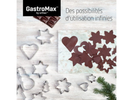 GastroMax Emporte-pièce Noël, set de 5, acier inoxydable