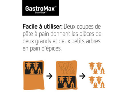 GastroMax Emporte-pièce 3D 'Sapin en pain d'épices'