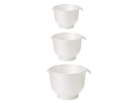 GastroMax Bol mélangeur, blanc, set de 3