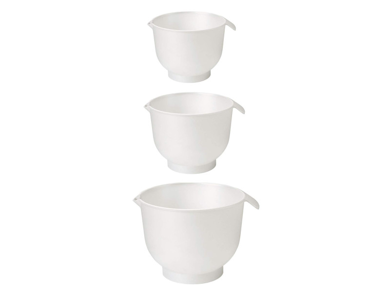 GastroMax Bol mélangeur, blanc, set de 3