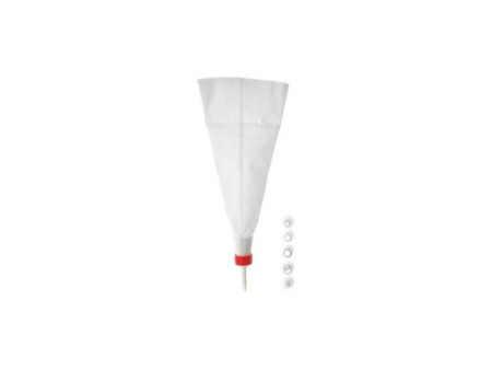 GastroMax Set de poche à douille, blanc, 5 douilles