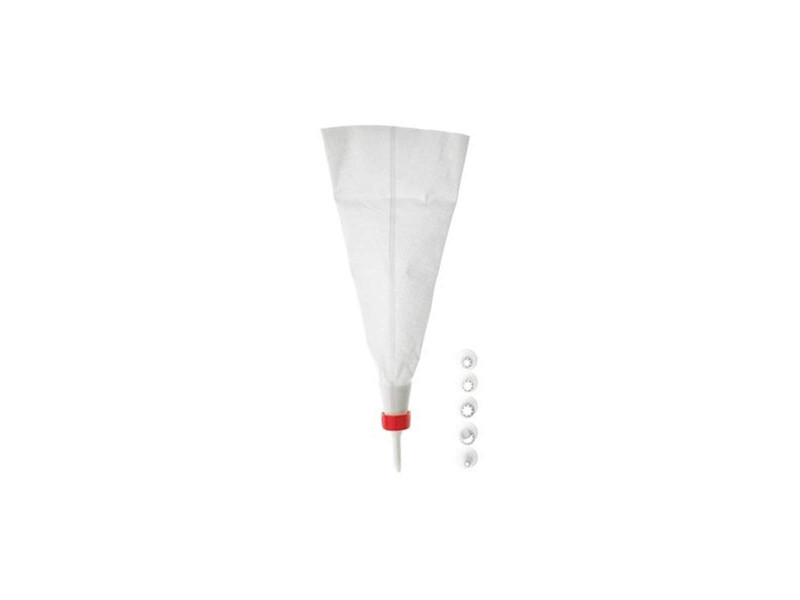 GastroMax Set de poche à douille, blanc, 5 douilles