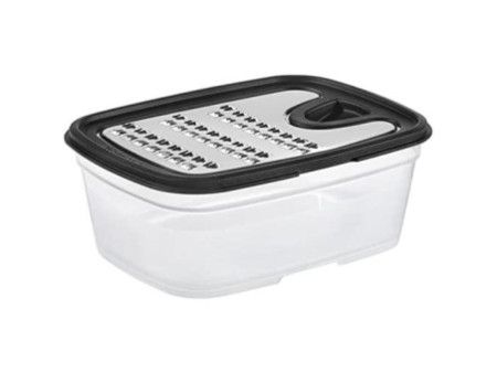 GastroMax Râpe avec récipient, transparent/noir