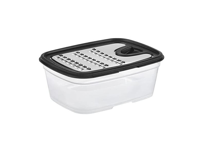 GastroMax Râpe avec récipient, transparent/noir