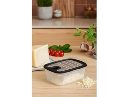 GastroMax Râpe avec récipient, transparent/noir
