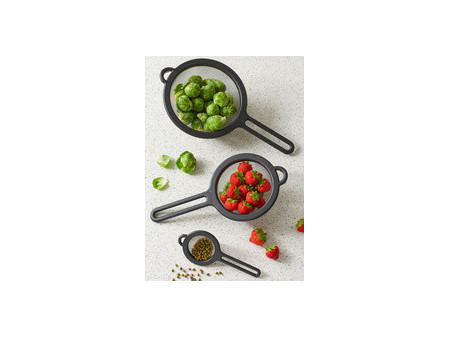 GastroMax Tamis de cuisine fin, diamètre: 80 mm, noir