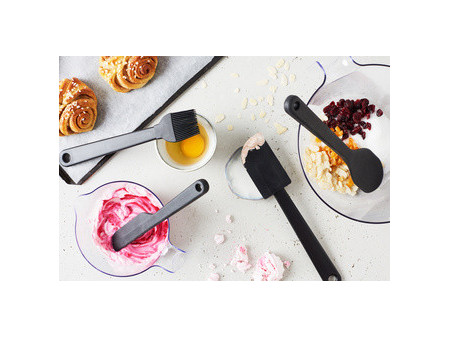 Gastro Max Cuillère en silicone, (L)60 mm, noir
