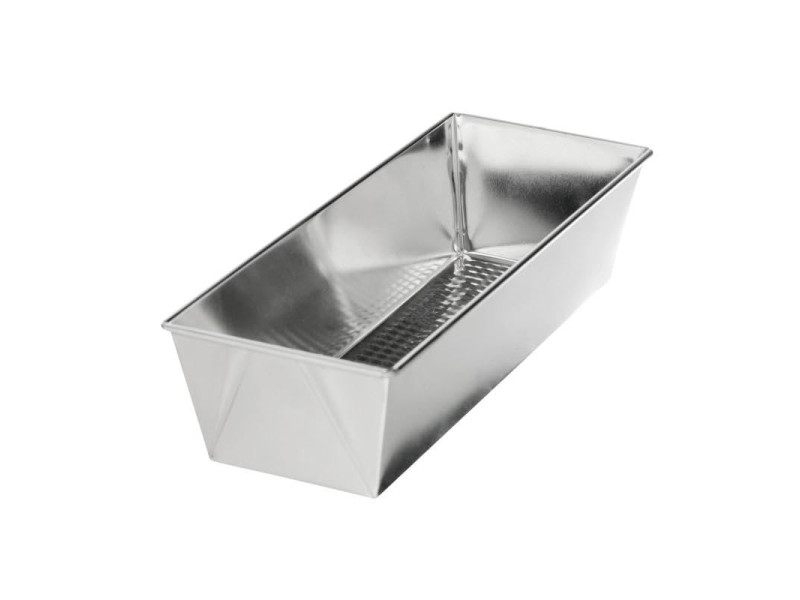 GastroMax Moule à cake, en fer blanc, 1,7 litre, argent