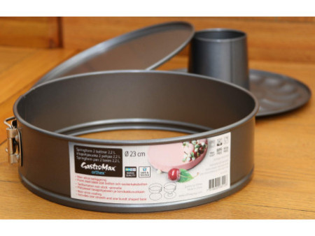 GastroMax Set de moules à manqué avec 2 fonds, 240 mm