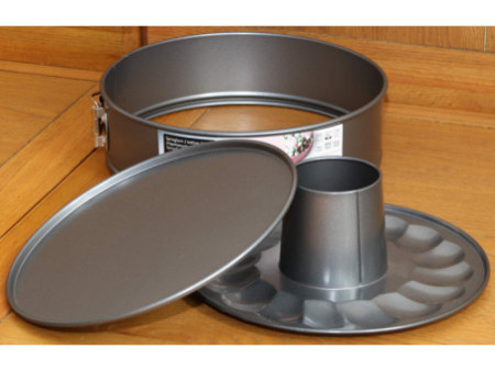 GastroMax Set de moules à manqué avec 2 fonds, 240 mm