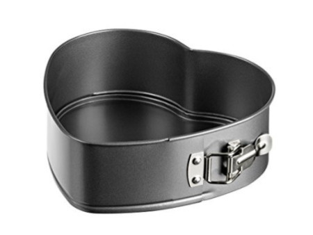 GastroMax Moule à manqué coeur, en acier carbone, gris