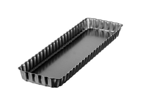 GastroMax Moule à tarte, carré, en acier au carbone, gris