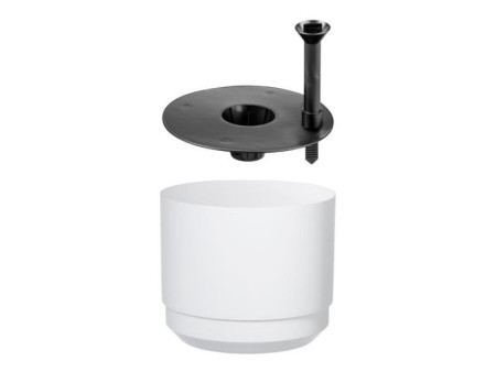 orthex Pot de fleurs PAULINA, diamètre : 140 mm, blanc