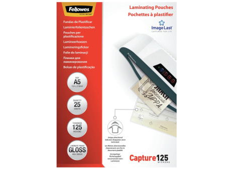 Fellowes Pochette de plastification, A5, brillante