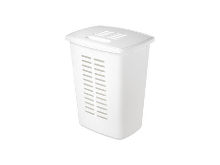 orthex Panier à linge avec couvercle, 60 litres, gris foncé