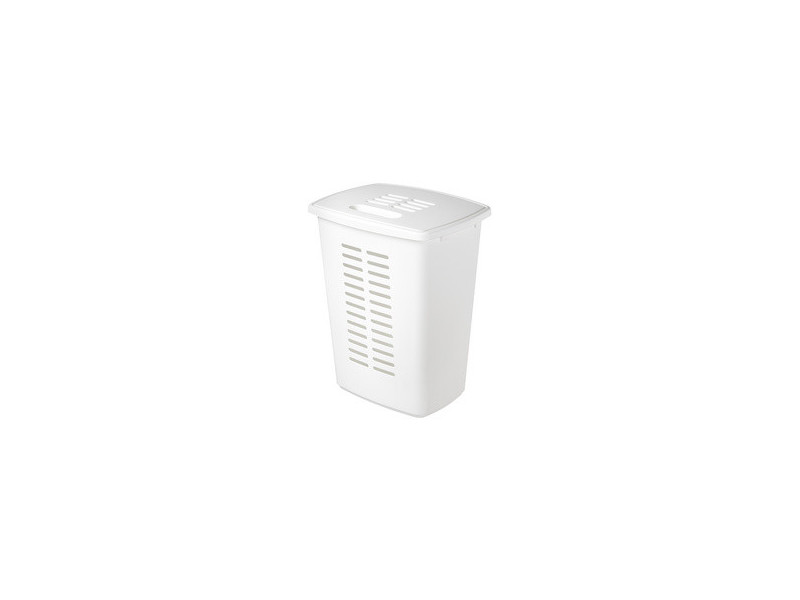 orthex Panier à linge avec couvercle, 60 litres, gris foncé
