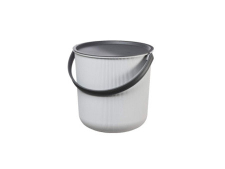 Plast team Seau de rangement AKITA, 10 litres, gris nuage