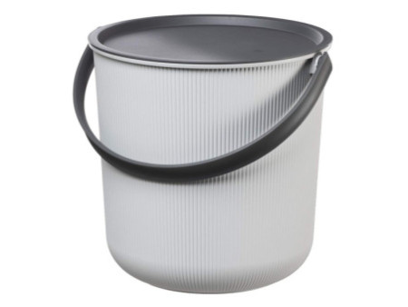 Plast team Seau de rangement AKITA, 53 litres, gris nuage