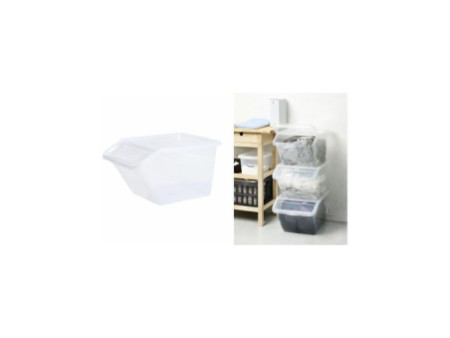 Plast team Bac de rangement BASIC BOX SLANTED, 40 litres